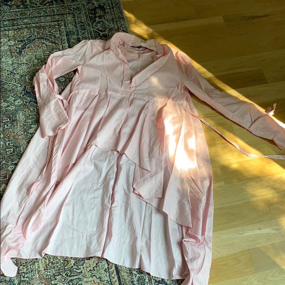 Zara Hi Low Top with Tie Back